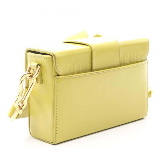 CHRISTIAN DIOR Yellow Leather Shoulder Bag - Picture 2 of 10